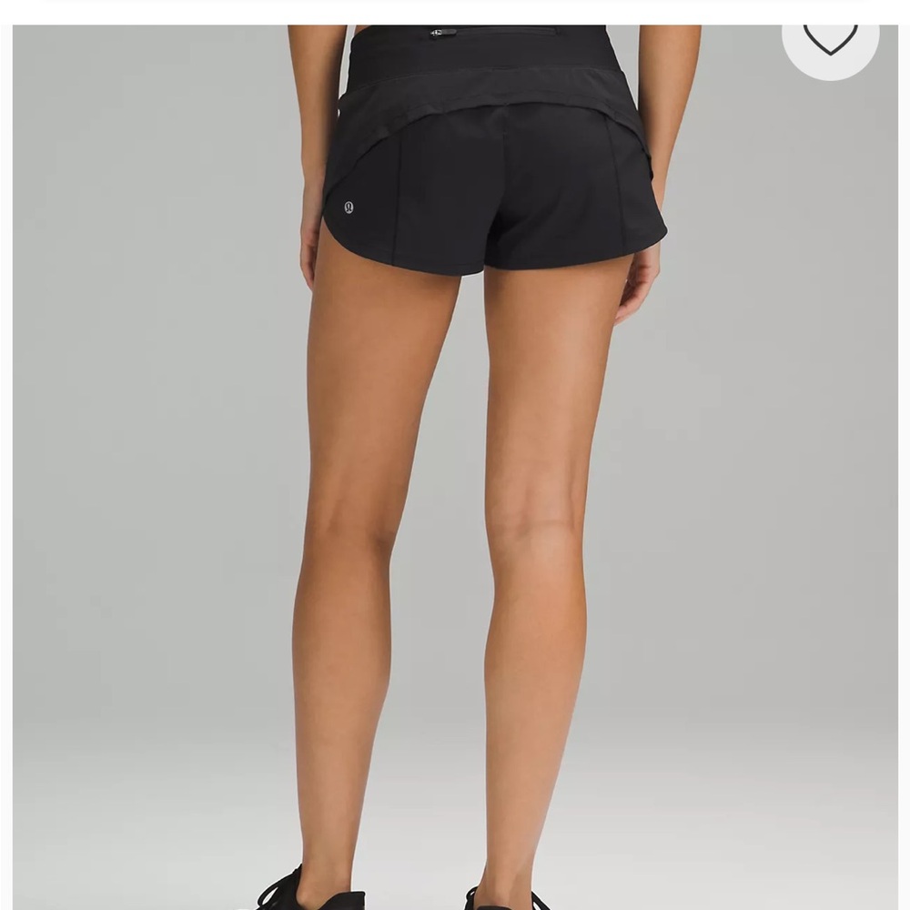 Lululemon speed up shorts black 2.5 in.
